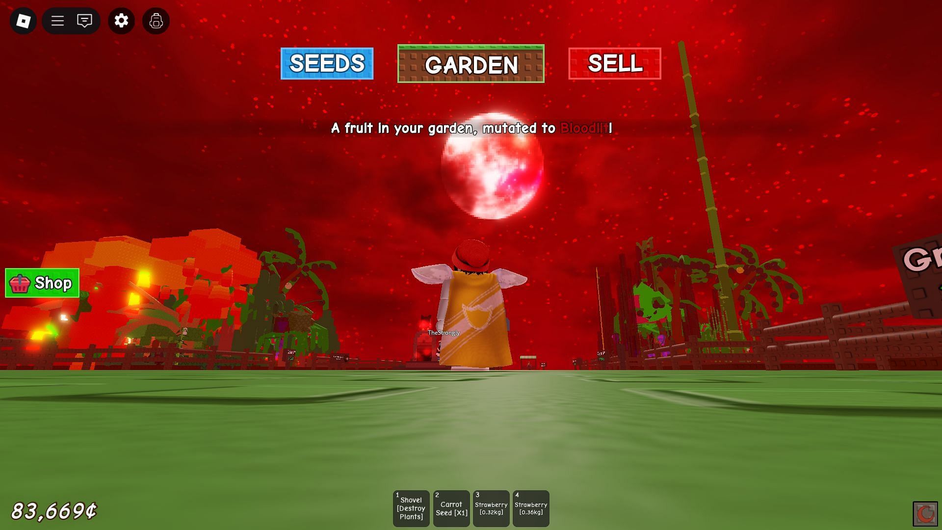The Blood Moon event (Image via Roblox)
